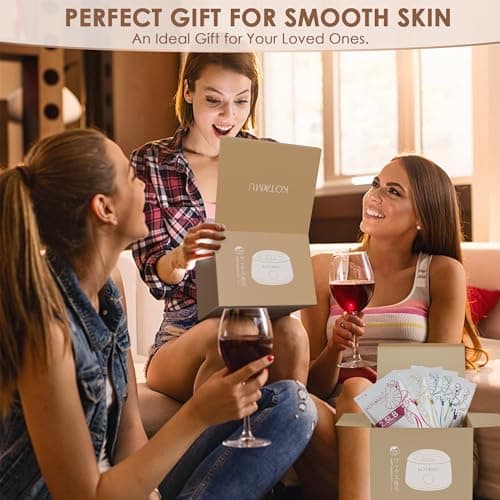 KOTAMU Chauffe Cire Kit de Cire pour Femmes et Hommes, Chauffe Cire Epilation Professionnel pour Poils Épais, Fins et Peau Sensible, Pot à Cire Numérique avec 44 Accessoires pour Maison et Salon