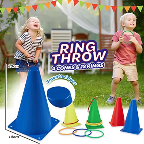 KreativeKraft- Jeux de Lancer Sports Day Kit, 1353, Multicolore, 2314 cm