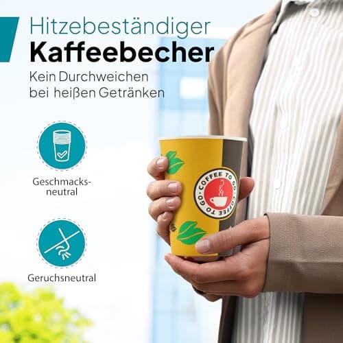 Commerline Lot de 2500 gobelets à café en carton jetables - 100 ml - En papier dur - Pour café/thé (2500, 4oz/100 ml)
