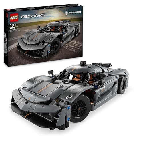 LEGO Technic Hypercar Koenigsegg Jesko Absolut Grise - Set de Construction - Véhicule pour Enfants - Maquette à Construire - Cadeau pour Les Passionnés de Sport Automobile 42173