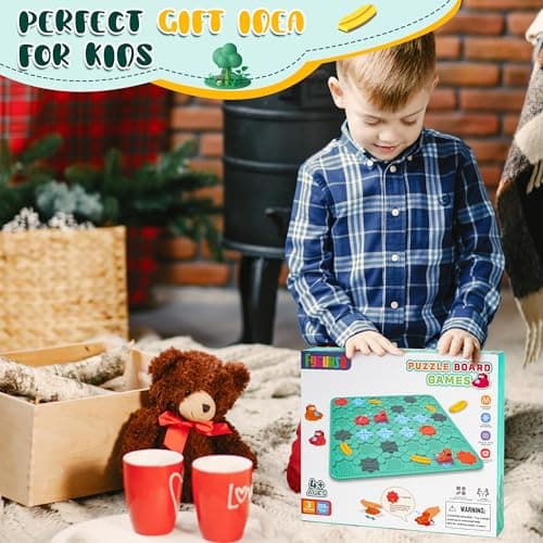 fygurso Jeux logiques de Construction de Routes pour Enfants, Grands Jeux de Plateau STEM de Puzzles, Labyrinthe Jeu de société, Jouets éducatifs Montessori, Cadeaux d'anniversaire pour Les 4-8 Ans