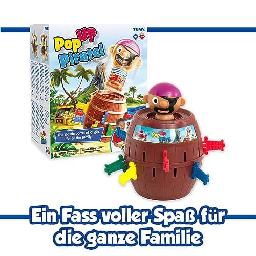 TOMY Officiel - Pic Pirate Jeux de Société pour Enfants, Jouet pour Noël,Jouet Enfant 4 ans, Jeu Rigolo pour Groupes, Cadeau Anniversaire Idéal, Jeux 4 ans+