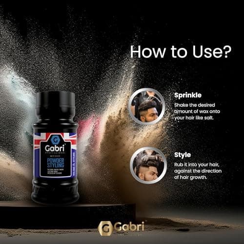Gabri Poudre coiffante 21 g | Poudre de poussière épaississante volumisante | Tenue flexible | Aspect mat | Contrôle maximal | Poudre texturisante pour homme et femme (Volume Styling, 21g)