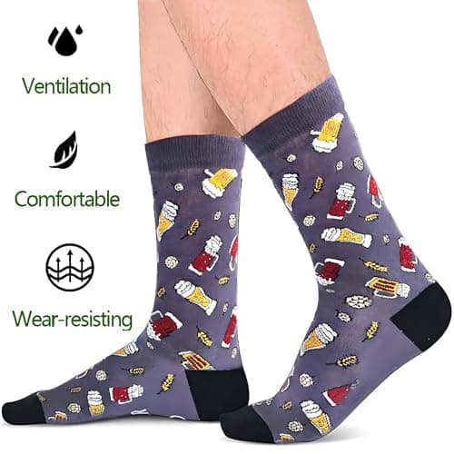 Chaussettes Humour Homme Chaussettes Rigolote Drole Chaussettes Homme Fantaisie Idée Cadeau Noel Homme Original Cadeau Papa personnalisé Drole Rigolo Humoristique Funny Socks