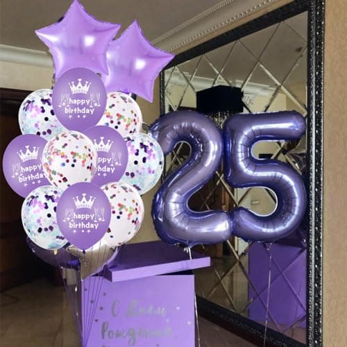 Violet 21 Anniversaire Decoration Femme Ballon 21 ans Anniversaire Femme Violet Decoration Anniversaire 21 ans Violet gâteau Ballon 21 ans Femme Violet 21 Anniversaire Fête Déco Violet