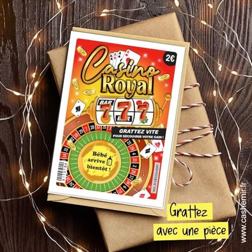 6 Cartes Annonce Grossesse à gratter | Annonce Bébé BEBE ARRIVE BIENTOT | Mamie Papy, Tonton Tata | Annonce grand parents, papa | Ticket de jeu à gratter (6 cartes ANNONCE GROSSESSE)