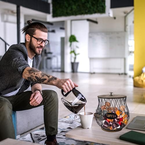 QUTHZZHY Support pour capsules de café, porte-dosettes de café, porte-verres K, dosettes d'expresso