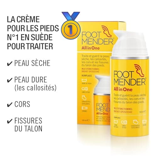 Footmender All in One Diabetic | Médicalement prouvé, maintenant disponible sur ordonnance | Traitez et soignez vos pieds secs, votre peau dure, vos cors et vos talons fissurés | 150 ml