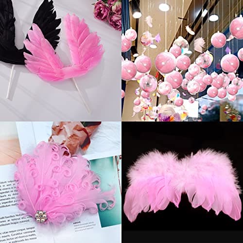 MWOOT 4 Styles de Plumes d'artisanat Assorties (Rose)