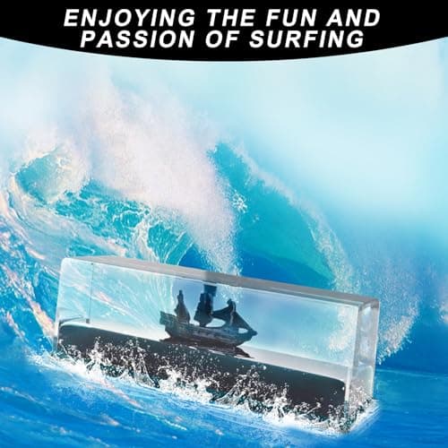 MisFun Bateau Insubmersible Décoration, Bouteille de Dérive de Liquide de Bateau de Croisière, Bateau Pirate Perle Noire, Modèle de Bateau de Croisière, pour Décoration de Voiture Maison Cadeau