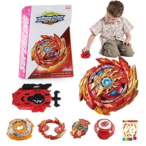 Toupie avec Lanceur, Toupie Metal Fusion, Metal Fusion Burst Turbo Blade Gyro de Combat Jouet Set, EnfantsAdolescents Et Enfants De Plus De 6 Ans