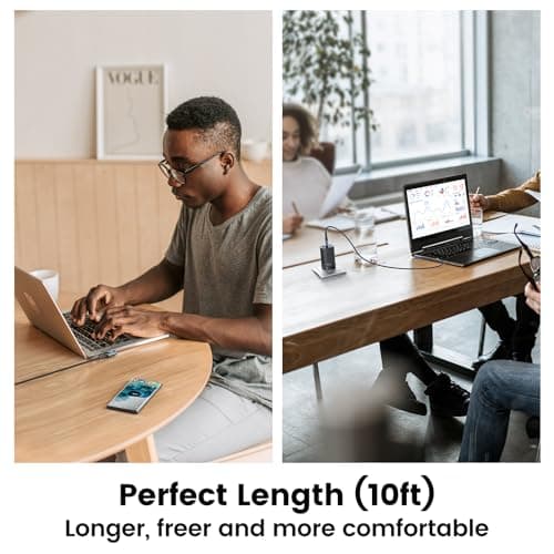 toocki Cable USB C [3M+3M] USB C vers USB C Coudé 60W, câble de charge USB tressé en nylon durable compatible avec iPhone 15 Plus Pro Max MacBook Pro iPad Galaxy S24 Plus Ultra S23