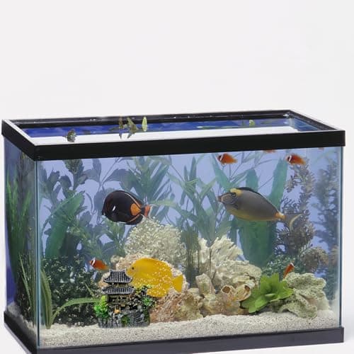 Décoration d'aquarium - Décoration d'aquarium - Château - Décoration d'aquarium - Château - Décoration classique - Résine - Accessoire d'aquarium pour poissons, crevettes, tortue