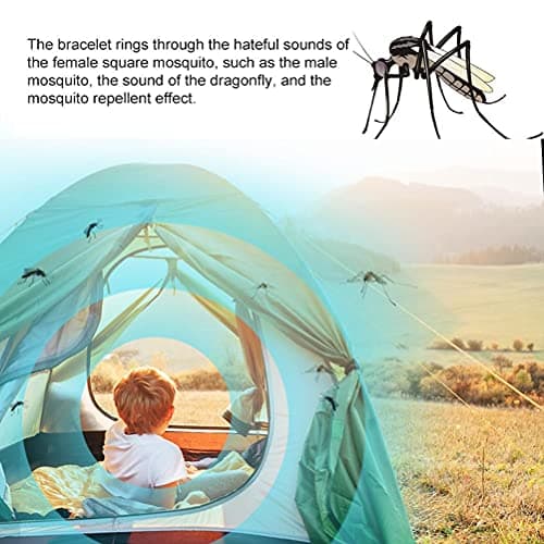 Tixiyu Bracelet anti-moustique ultrasonique rechargeable par USB - Montre intelligente légère pour la randonnée, la pêche, le camping - Montre électronique anti-moustiques pour enfants et adultes