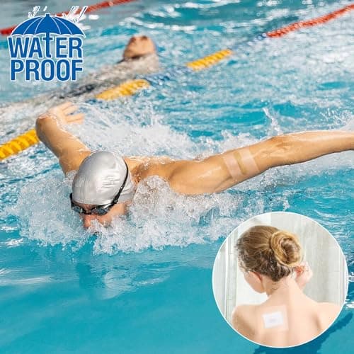 5cm X 10m Bandage Transparent Imperméable Pansement Tatouage Waterproof Etanche Post Surgical film de tatouage, Transparent AdhéSif Médical Bandage Sparadrap Anti-Allergique pour Sport Natation