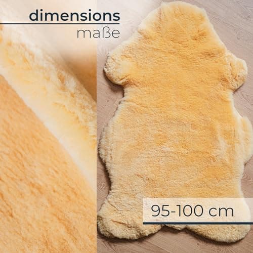 CAWI Peau de mouton médicale pour bébé et adulte - Peau tannée naturelle - Hypoallergénique - Soulage la pression - Isolation thermique - Régulation de l'humidité - Fourrure décorative