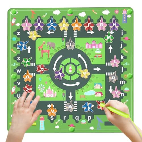 Labyrinthe Magnetique, Jouet pour Enfant Fille Garcon 3 4 5 Ans, Jeu Educatif Apprendre Alphabet, Jouet Magnetique Activite, Anniversaire Noël Cadeau pour EnfantLabyrinthe Magnetique, Jouet pour Enfan