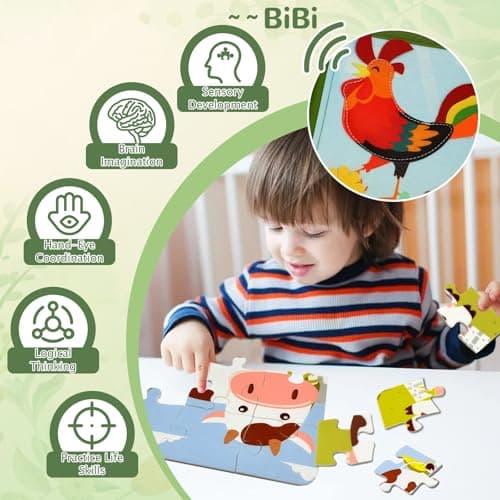 Busy Board Montessori âge 1 an-4 Ans, Jouet Bebe 1 an, Busy Book Quiet Book Jeux Enfant 1 an, Jeux Montessori 1 an Jouets de Voyage, Jouets d'activité et de Développement, Cadeau Enfant 1 2 3 4 Ans