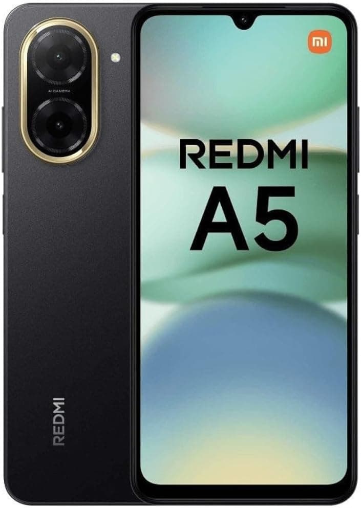 XIAOMI Redmi A5 3G Smartphone, 3+64Go, Noir, Grand écran 6.88", Appareil Photo Principal 32MP, Batterie 5200 mAh (typ), sans Chargeur Inclus
