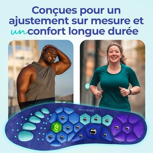 Akusoli Semelles Chaussures Confort | Semelles Chaussures Homme, Femmes. Semelle Japonaise Magnétique de Soutien Voûte, Semelles Pieds Plats EU36-41.5