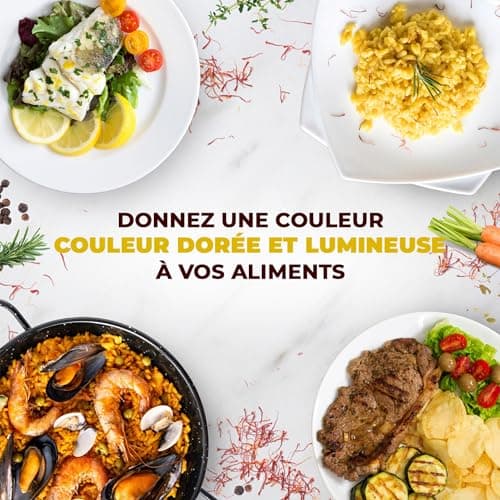 Safran en Filaments, Safran Premium 100% Naturel, Safran en Filaments pour Paella Élaboré de Manière Traditionnelle, Épice pour Cuisiner, Filaments de Safran de Qualité Supérieure (5 gr)