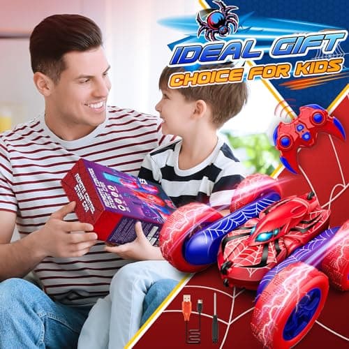 Dreamlandia Voiture Telecommandée Enfant, RC Voiture Radiocommandee Jouet Enfant 3 4 5 6 7 8 Ans Garçon, Cadeau Enfant 3-12 Ans, Voiture Enfant Jouet Garcon 3-8 Ans - Cadeaux de Noël Enfants 2024