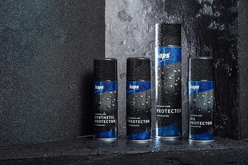 Kaps Shoe Protector Spray imperméabilisant hydrofuge pour cuir synthétique E-cuir artificiel artificiel Eco, textile et tissu sensibles, protecteur synthétique