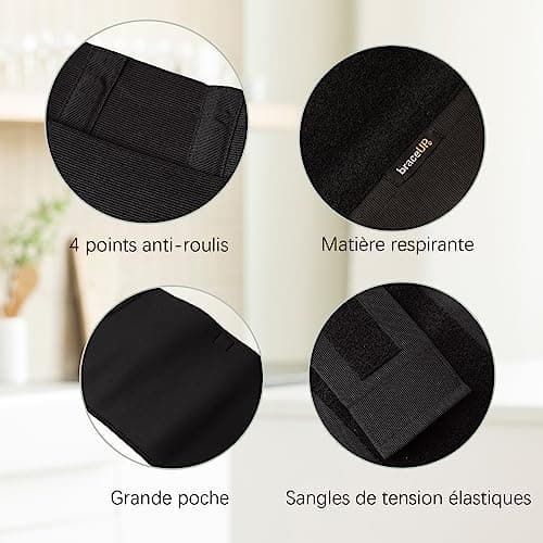 BraceUP Attelle Dorsale Extra Large pour Femmes et Hommes – du 3XL au 5XL, maintien lombaire extra large avec sangles et compressions (3XL 132-157cm)