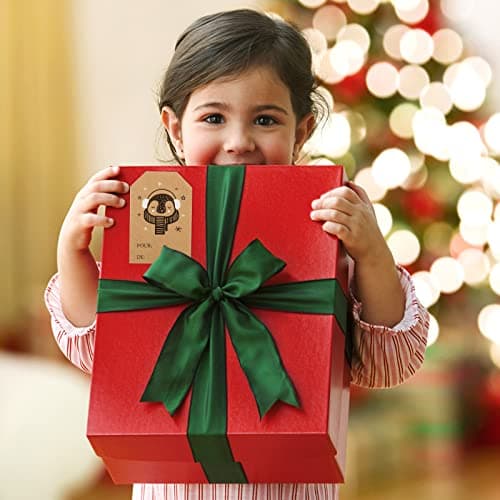 250PCS Étiquettes Autocollantes Noël Français en Papier Kraft Emballage Cadeau Joyeux Noël Stickers Accessoire Décoration Noël Carte de Vœux Merry Christmas Autocollantes