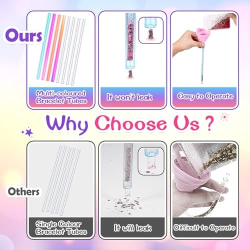 Funblitz Cadeau Fille 6 7 8 9 10 11 12 ans, Activites Manuelles pour Enfants Kits de Loisirs Créatifs Jouet Fille 6-10 Ans Kit Bracelet Fille Jeux Enfant 6 8 ans Idee Cadeau Ado Fille Creation Enfant