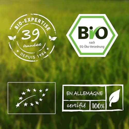 Poudre de protéines véganes bio 900g - 83% de protéines - Protéines de pois et de riz - 23g de protéines par dose - Végan - Conditionné et contrôlé en Allemagne (DE-ÖKO-005)