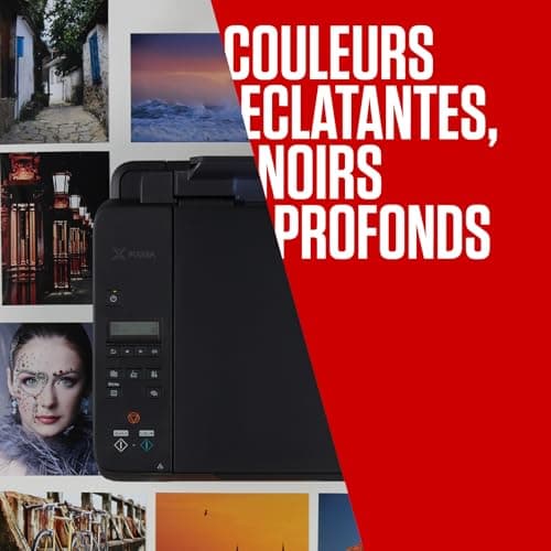 Canon Pack Encre & Papier - PG-540/CL-541 Cartouches d'encre Authentiques pour imprimante - 2 Packs (1x Noir, 1x Couleur) & Papier Photo 4x6 (50 x Feuilles) - Compatible avec l'imprimante PIXMA
