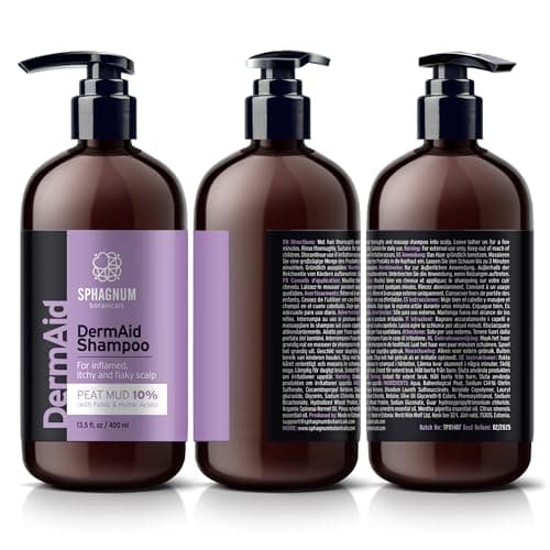 Sphagnum Botanicals Shampoing Contre La Dermatite Séborrhéique – Tourbe Pour Traitement Du Cuir Chevelu Sec, Prurigineux Et Floconneux. Aide Aussi À Traiter Pellicules, Psoriasis Et Eczéma. 400 ml