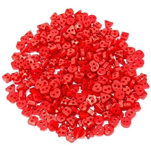 Special Touches Lot de 300 boutons rouges en résine pour création de cartes - 6 mm