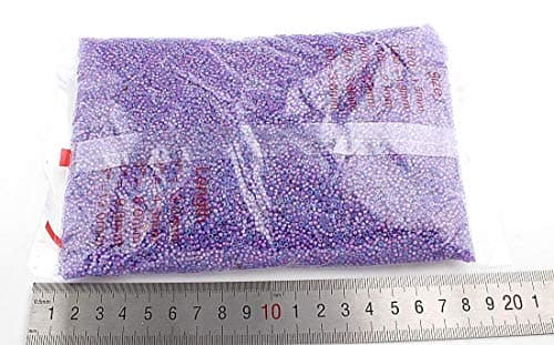 Perlin 30000pcs Perles de rocaille Perles de 2 mm Améthyste Violet Intérieur Couleur Perles de verre Perles de verre 11/0 Perles de textile,