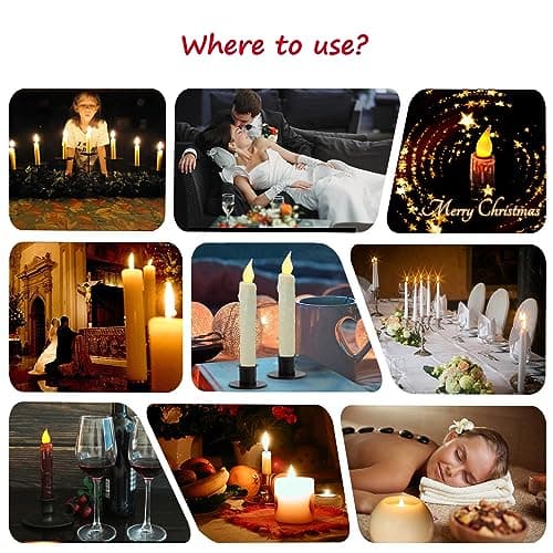 CVHOMEDECO. Bougies en Cire véritable, trempées à la Main, fonctionnant sur Piles, avec minuterie LED, décoration Rustique Primitive, 17,1 cm, Ivoire, 3 PCS dans Un Paquet.