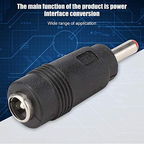 Bewinner 5PCS DC 3 à 24 V Mini Adaptateurs d'alimentation, 5.5 x 2.1 Femelle à 3.5 x 1.35MM Mâle Adaptateur CC Connecteur Audio & Vidéo Routeur Convertisseur de Puissance, Noir