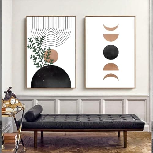 KXHHYB Abstract Line Geometry - Lot de 3 posters - Images modernes - Décoration murale - Style bohème - Décoration murale - Pour salon - Sans cadre - A - 20 x 30 cm x 3