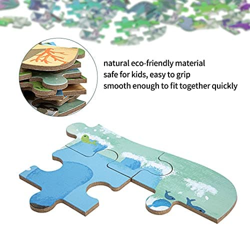 BBLIKE Puzzle Enfant 2 3 4ans, 5 Niveaux de Difficulté Différents Jouet Puzzle pour Enfants, Jouet Puzzle en Carton Éducatif Parfait pour Garçons Filles de 2 Ans +(Éléphant)