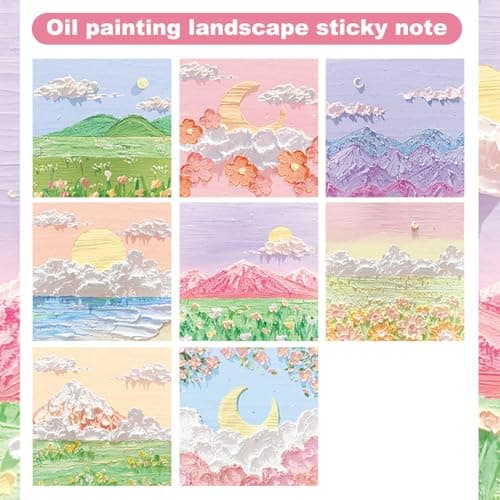 ANTHYTA 640 Pièces Notes Autocollantes Colorés, Notes Autocollantes Colorées 80x80mm, Notes Sticky, Super Sticky Notes Carrées, Notes Adhésives Roses pour École, Bureau, Maison, Réunion