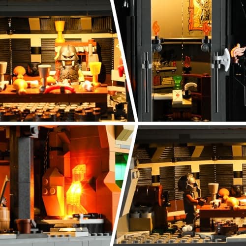 BRIKSMAX Kit d’éclairage à LED pour Lego Icons Le Seigneur des Anneaux : Barad-dûr - Compatible with Lego 10333 Blocs de Construction Modèle- Pas inclure l’Ensemble Lego