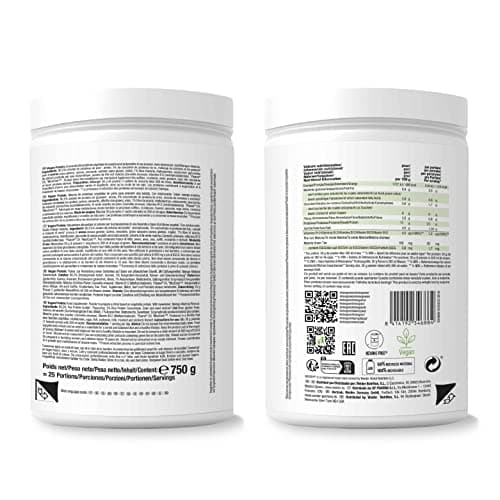 Weider Vegan Protein (750g) Goût Mangue-Matcha. Protéines 100% Vegetal 23g/dose, Pois (Isolat Pisane) & Riz. Avec Vitamine B12 & Stevia. Sans Gluten, Sans Sucre. Emballage 50% Recyclé, 100% Recyclable