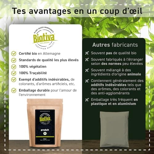 Poudre de protéines véganes bio 900g - 83% de protéines - Protéines de pois et de riz - 23g de protéines par dose - Végan - Conditionné et contrôlé en Allemagne (DE-ÖKO-005)