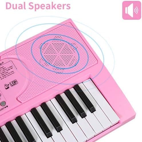 Hricane 61 touches clavier de Piano avec Microphone Piano Note autocollant alimentation support de musique électronique numérique clavier cadeau pour débutant garçons filles