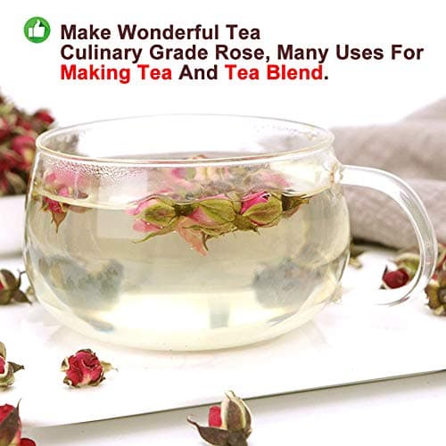 Plant Gift Rose Flower Tea 金边玫瑰 Thé de fleur rose (Phnom Penh Rose) Thé au début du thé Tea Naturel Bio Natural Thé de plantes, Soins de santé 50g / 1.76oz