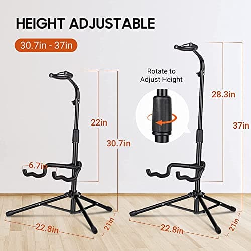 CAHAYA Support universel pour guitare acoustique avec support de manche pour guitare acoustique, électrique, classique et basse 2Pack CY0287