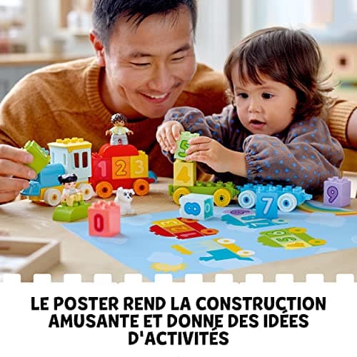 LEGO 10954 Duplo Le Train des Chiffres - Apprendre à Compter, Jouet d’Apprentissage, Jeu Éducatif, Ludique, avec Briques, pour Bébé 18 Mois, Cadeau