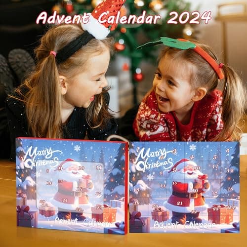 Calendrier de l'Avent 2024 Fille, 2024 Calendrier de l'Avent Enfant Fille Noël Kit de Bijoux Bracelet DIY avec 24 Noël Ornements Compte à Rebours cadeaux de Noël pour femmes, sa petite amie, sa fille