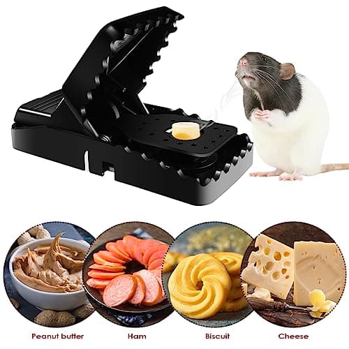 Fousenuk Piège à Rats Professionnel, 6 Clips de Piege a Souris Efficace, Piège Souris Reutilisable, Tapetteà, Attrape, Tapetteà Plastique, Tapette, Convient pour la Maison et Exterieur