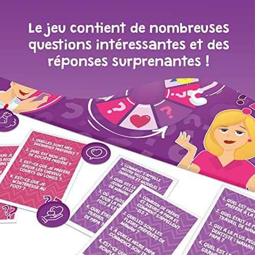 Jeu de Plateau Familial Jeux de Société pour Enfants et Adultes Quiz Jeu de Cartes Enfants Contre Parents Version Française dès 6 Ans